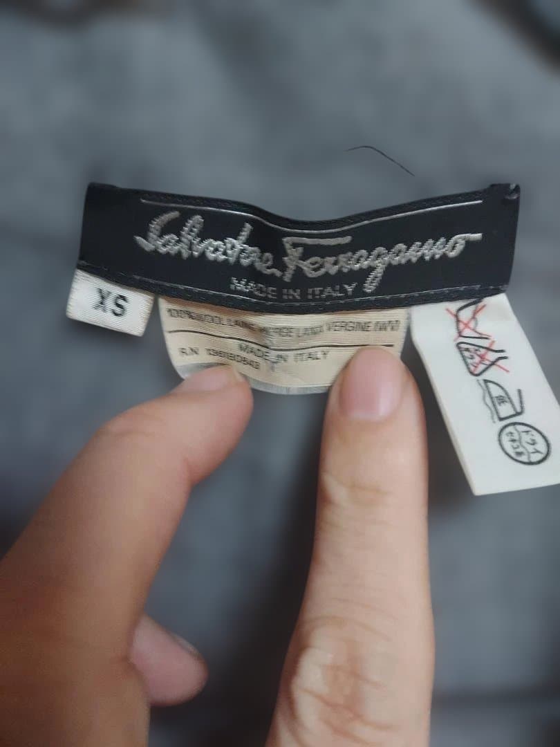Salvatore Ferragamo グレー ウールジャケット XS