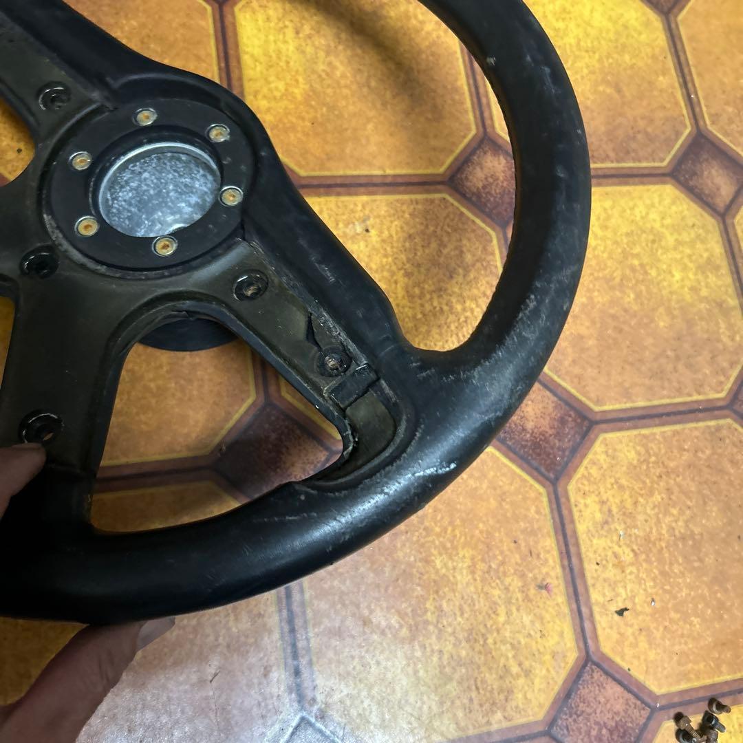 激安　BBS スポーツステアリング 黒 レザー