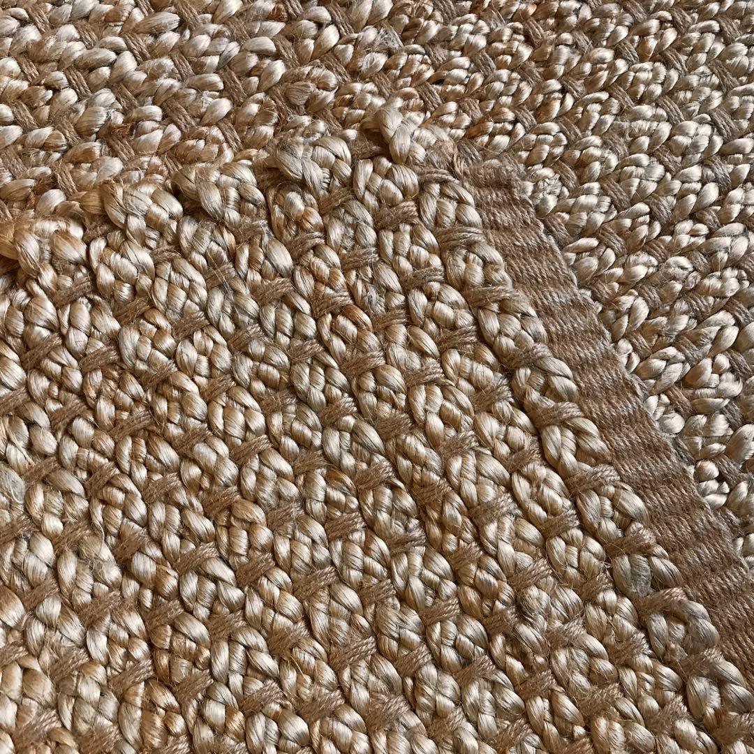 144x197cm ラグ ラグマット 麻 ジュート 夏用 天然素材 店舗使用可
