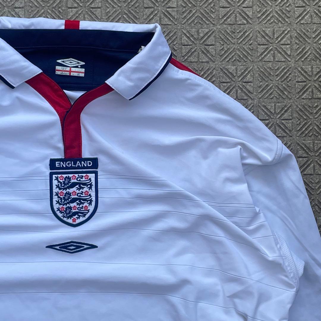 00’s UMBRO 柴田ヒカリ 在原みゆ紀 イングランド代表 サッカーシャツ