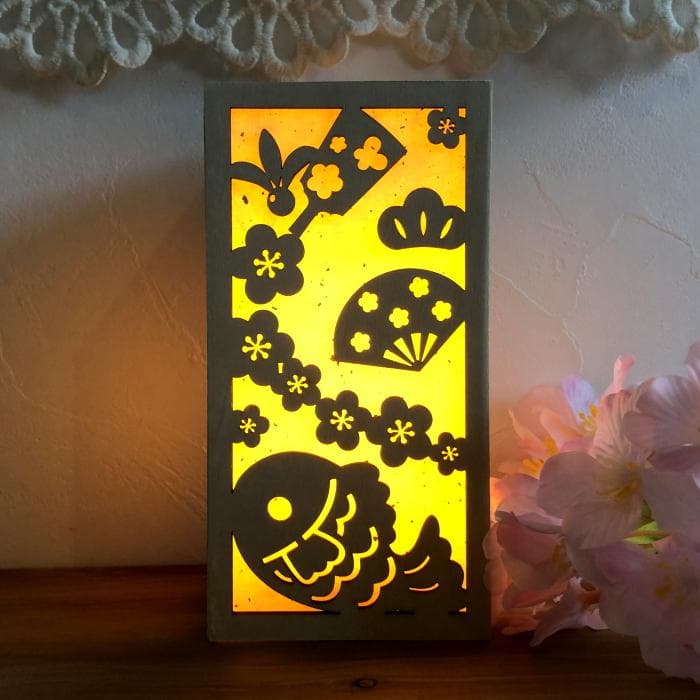 お名前ランプカバー*桃の節句*　ぼんぼり 初節句 ひな祭り