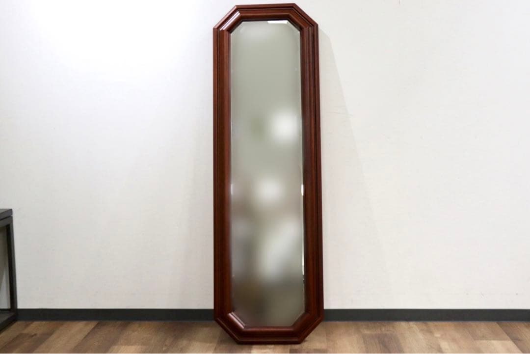 GMHO129○西洋 アンティーク イタリア ウォールミラー 姿見 全身鏡 壁