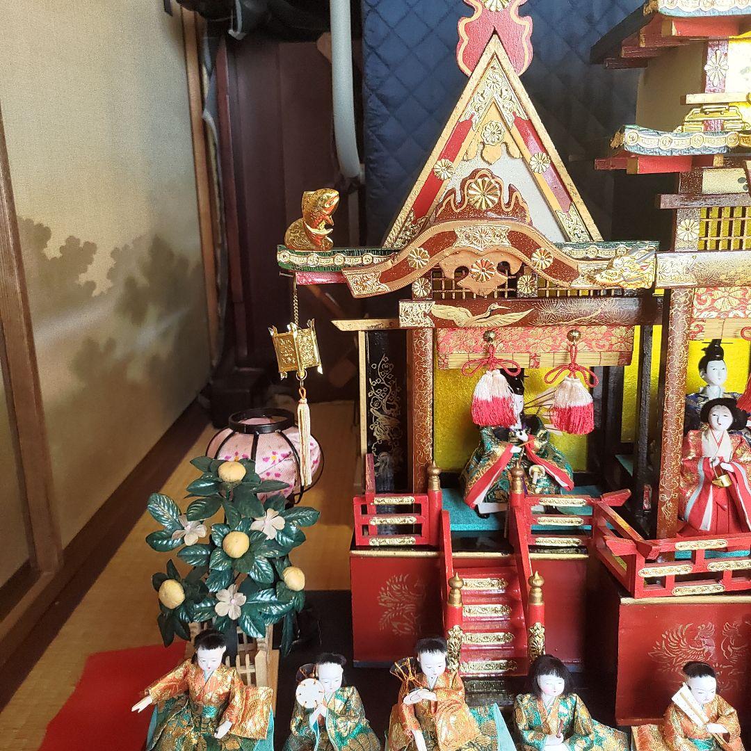 御殿飾りひな人形　雛人形セット