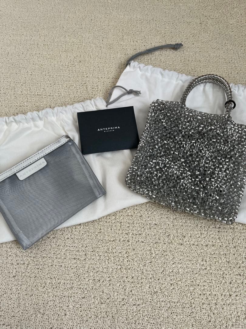 アンテプリマ　スタンダードミニアトゥーラ　インナーバッグ付き　シルバー