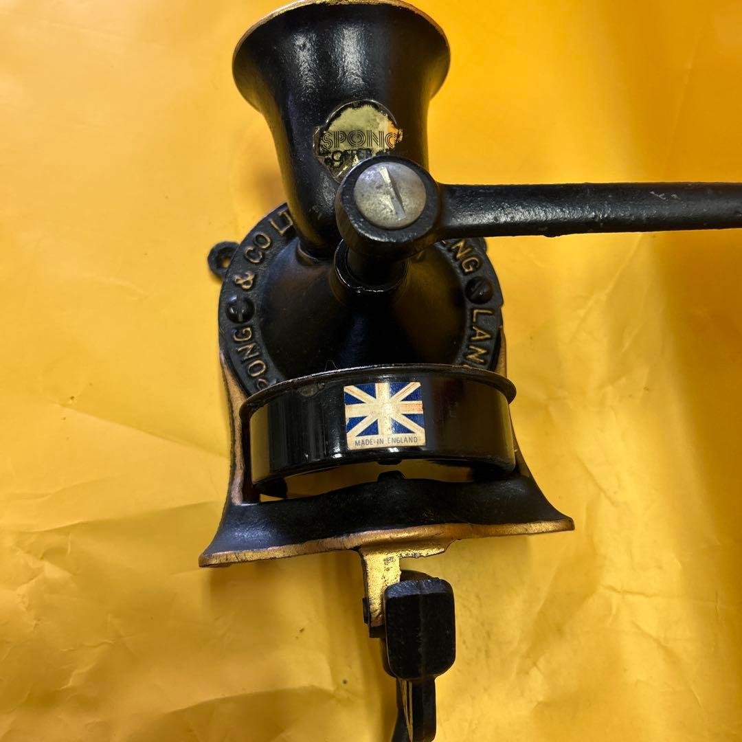 英国SPONG社　コーヒーミル　ヴィンテージ　美品