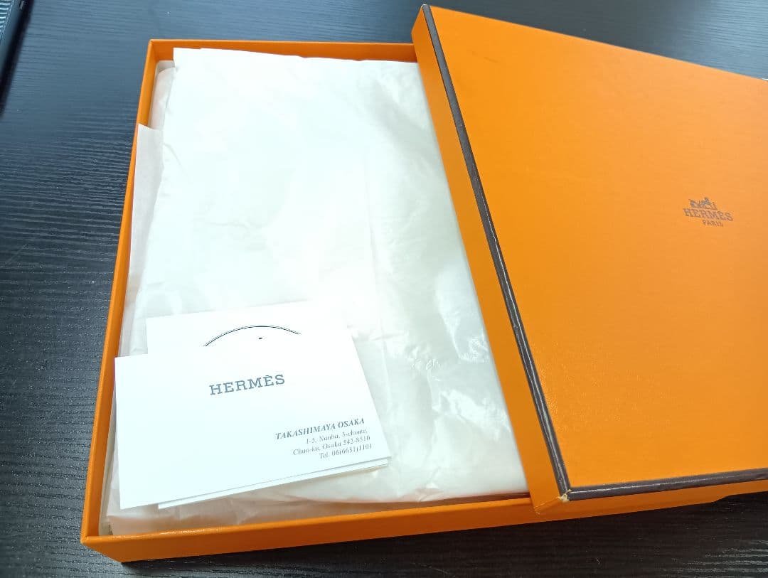281 HERMES エルメス RYTHME(RED ) 白地 赤ライン