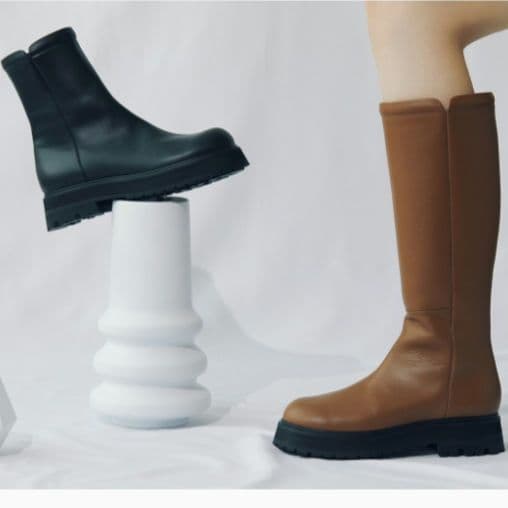 ペリーコ 厚底　ショートブーツ　サイドジップ 37