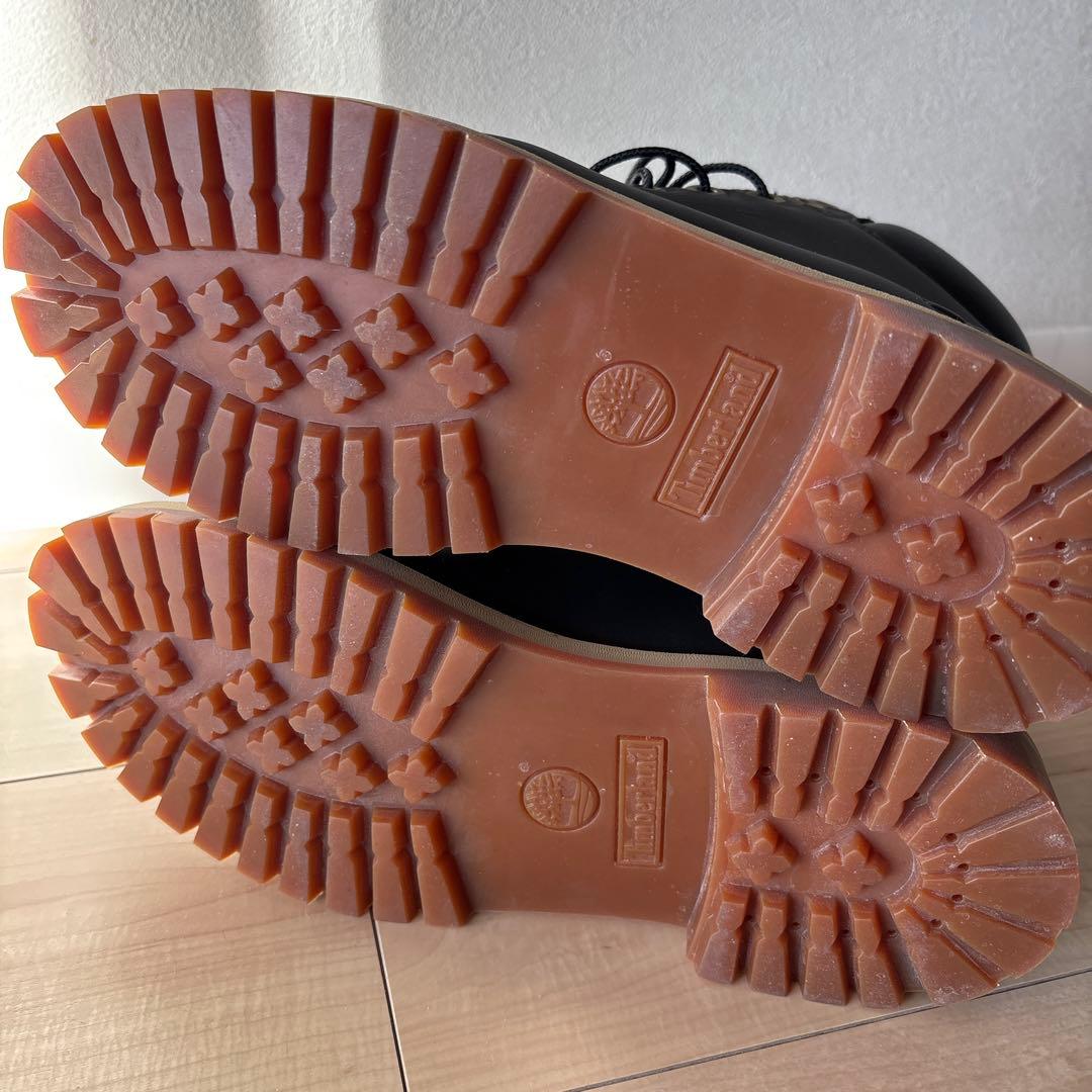 美品❗️Timberland ティンバーランド　ブラック ワークブーツ　23.5