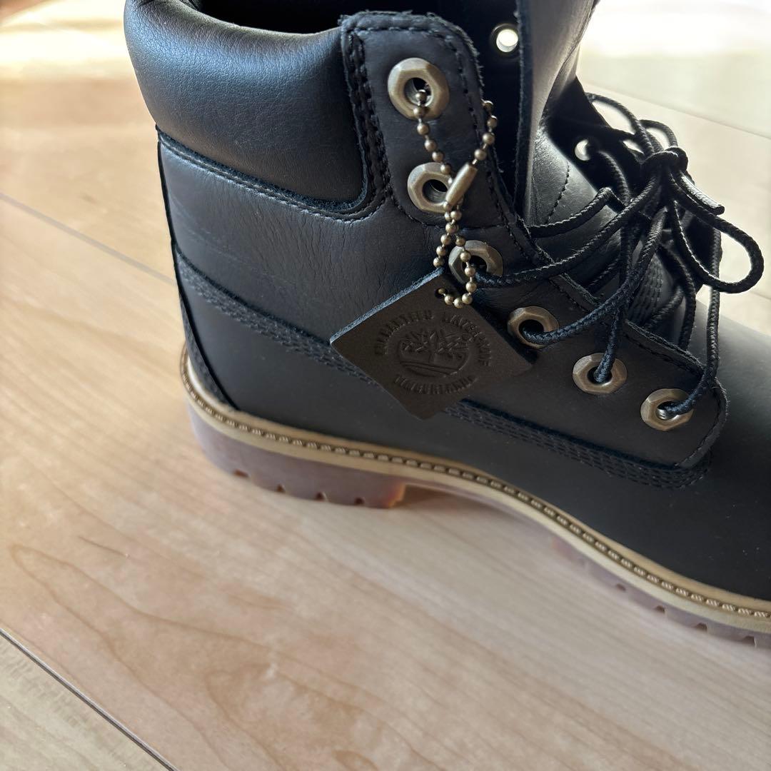 美品❗️Timberland ティンバーランド　ブラック ワークブーツ　23.5