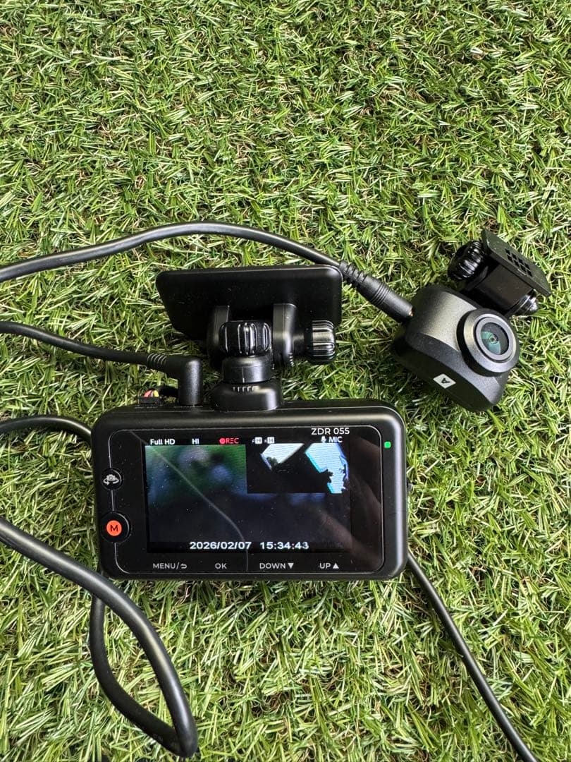 ⭐︎動作保証⭐︎ZDR055 駐車監視常時電源付直接配線　コムテック前後ドラレコ