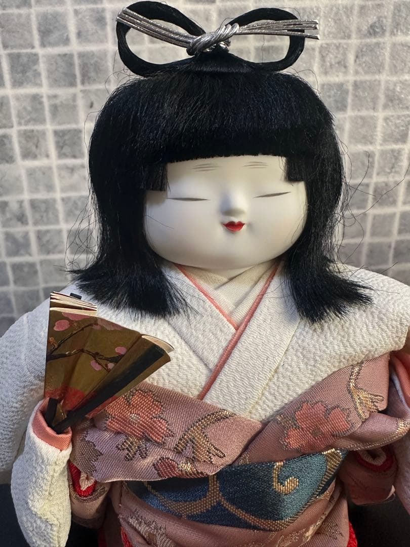 日本人形 市松人形 御所 雅 幸一光作 ガラスケース入り 美品☆