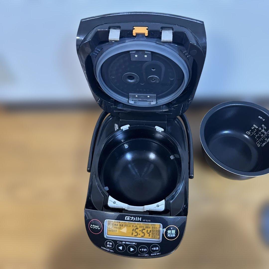 『美品 』象印 圧力IH 炊飯ジャー 炊飯器 5.5合 NP-BJ10