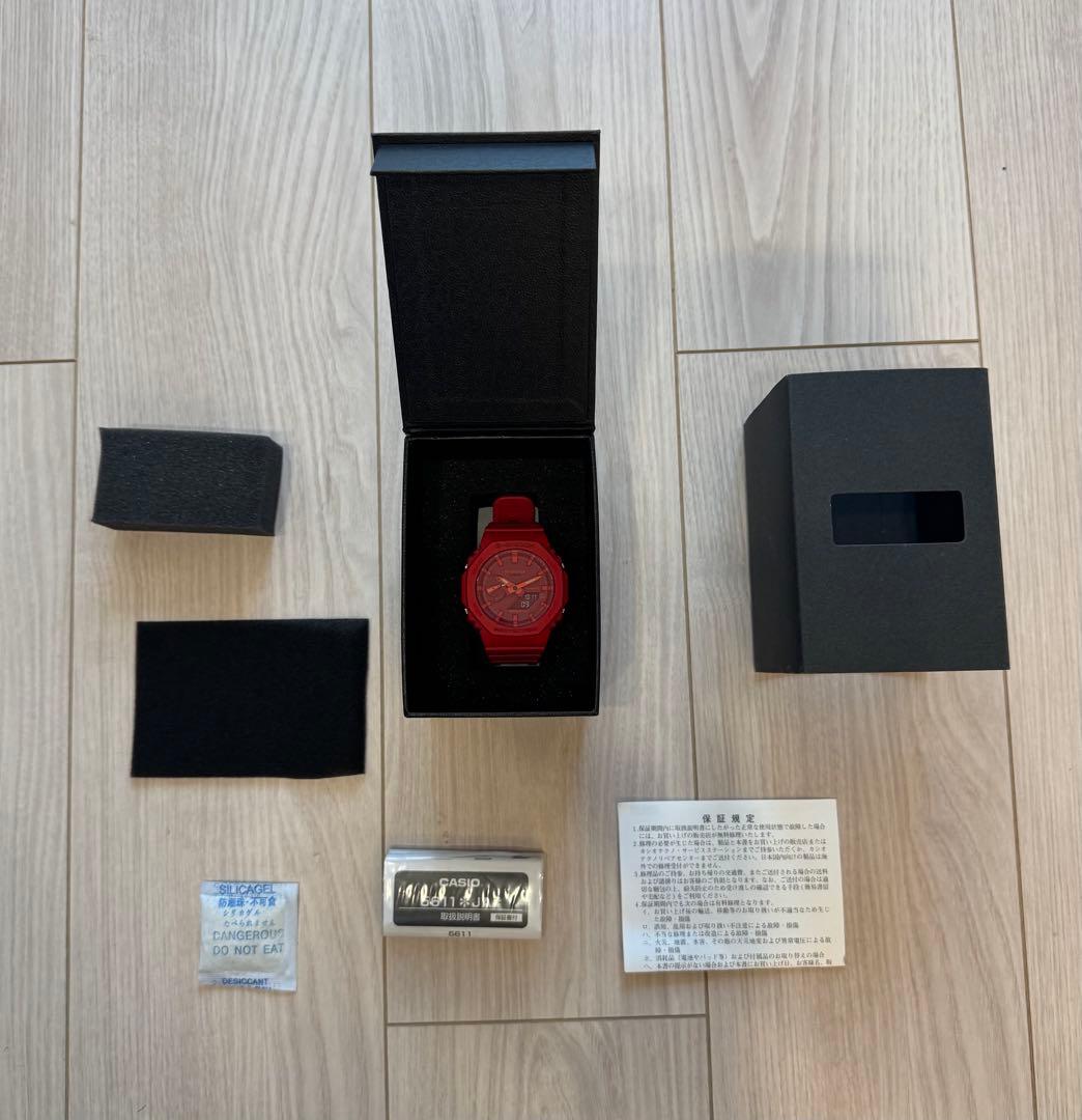 G-SHOCK GA-2100-4AJF レッド Gショック 赤 腕時計