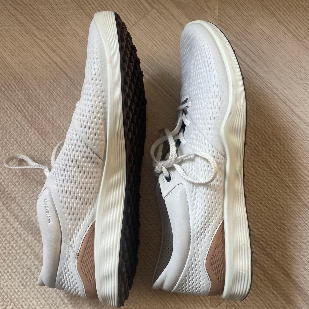 【未使用】24.5cm ECCO ゴルフシューズ ホワイト