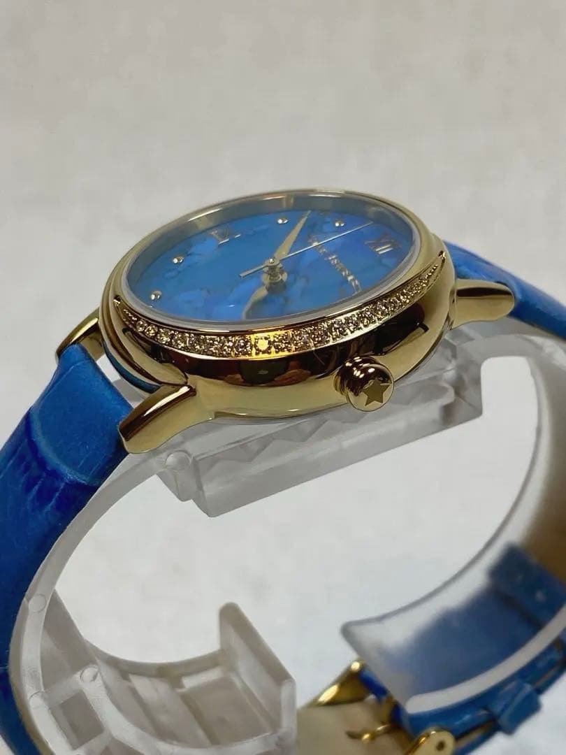 【美品】STAR JEWELRY スタージュエリー　ストーンフェイス　腕時計