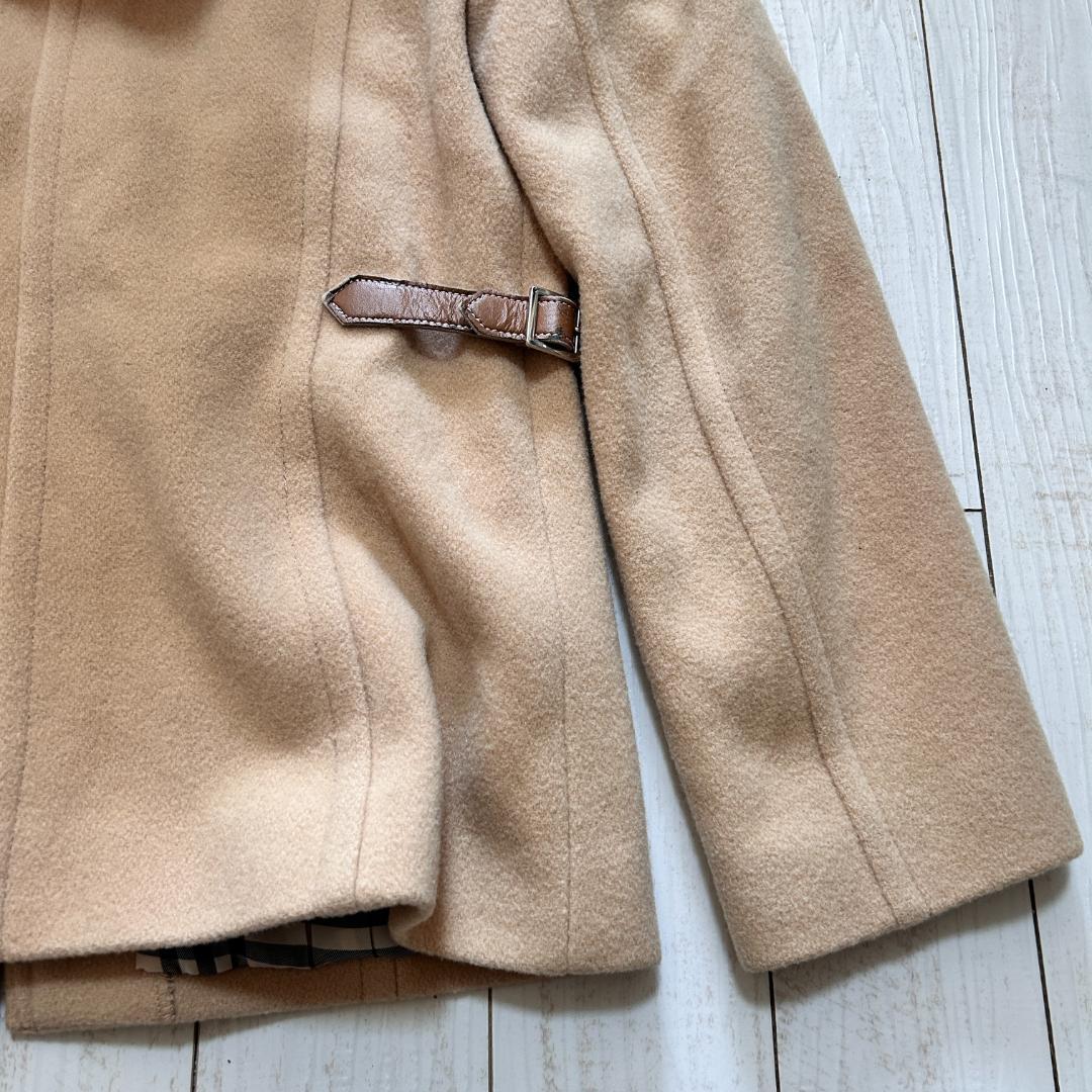 バーバリー ノバチェック フーデッドコート ショート丈 ホースロゴ 40 L