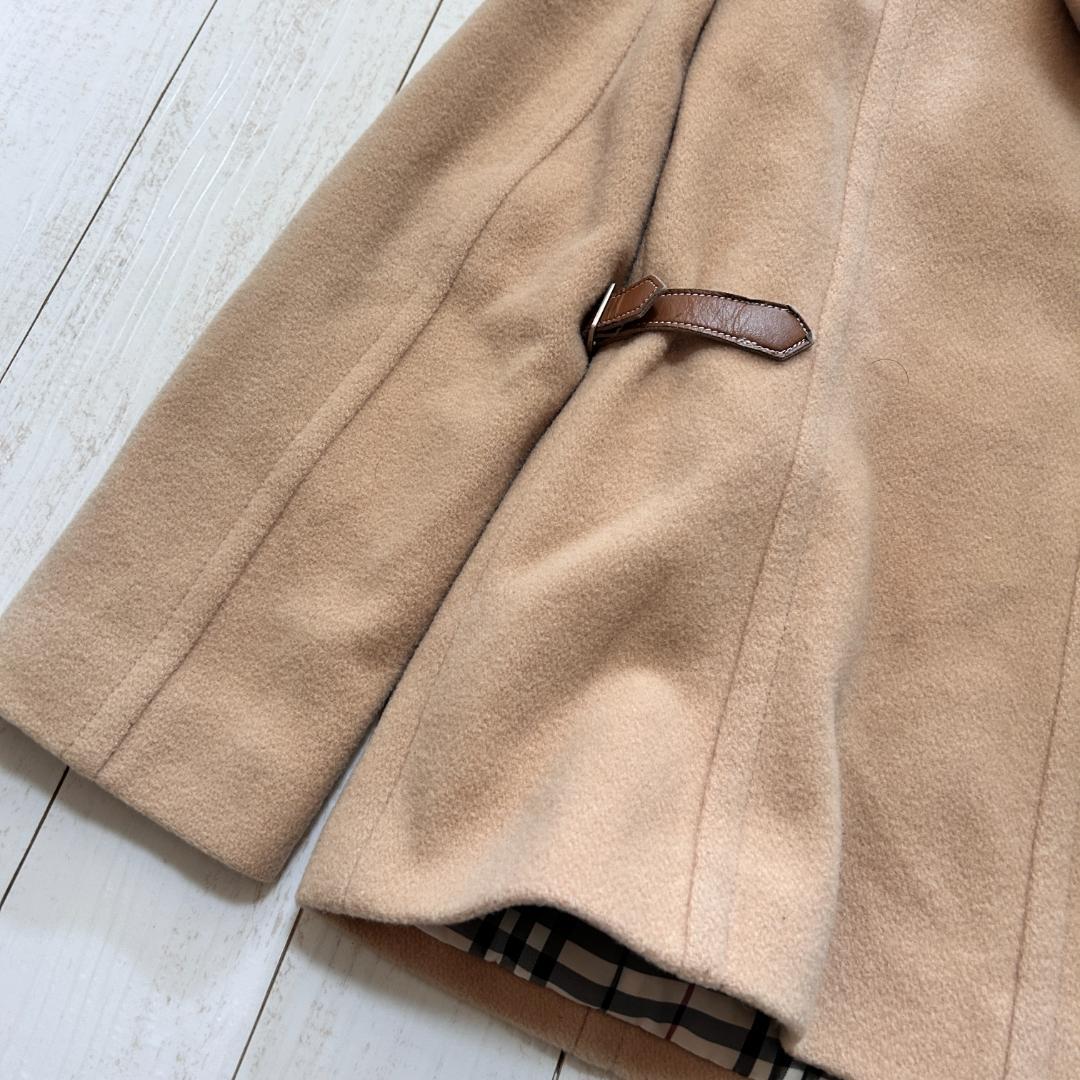 バーバリー ノバチェック フーデッドコート ショート丈 ホースロゴ 40 L