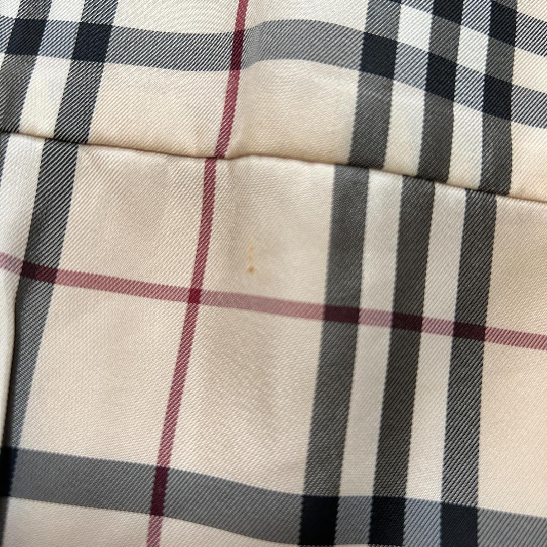 バーバリー ノバチェック フーデッドコート ショート丈 ホースロゴ 40 L