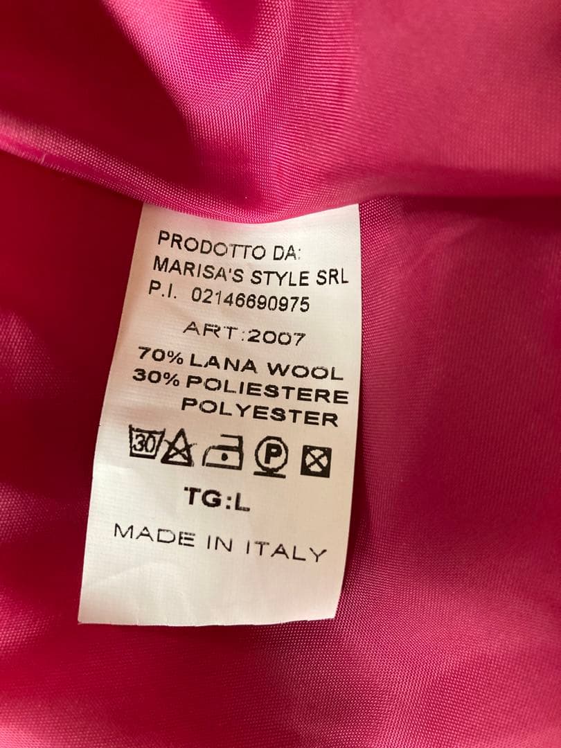 新品未使用　Marisa's Style SRLイタリア製デザインコート