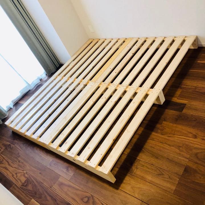 すのこベッド　キングサイズ
