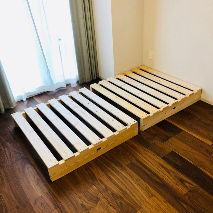 すのこベッド　キングサイズ