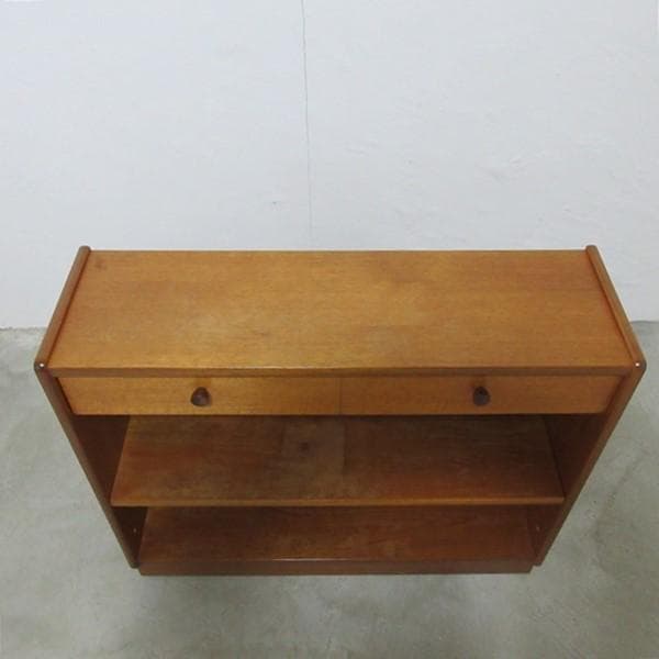 イギリス ビンテージ 家具 Nathan ブックケース 本棚 英国 6166e