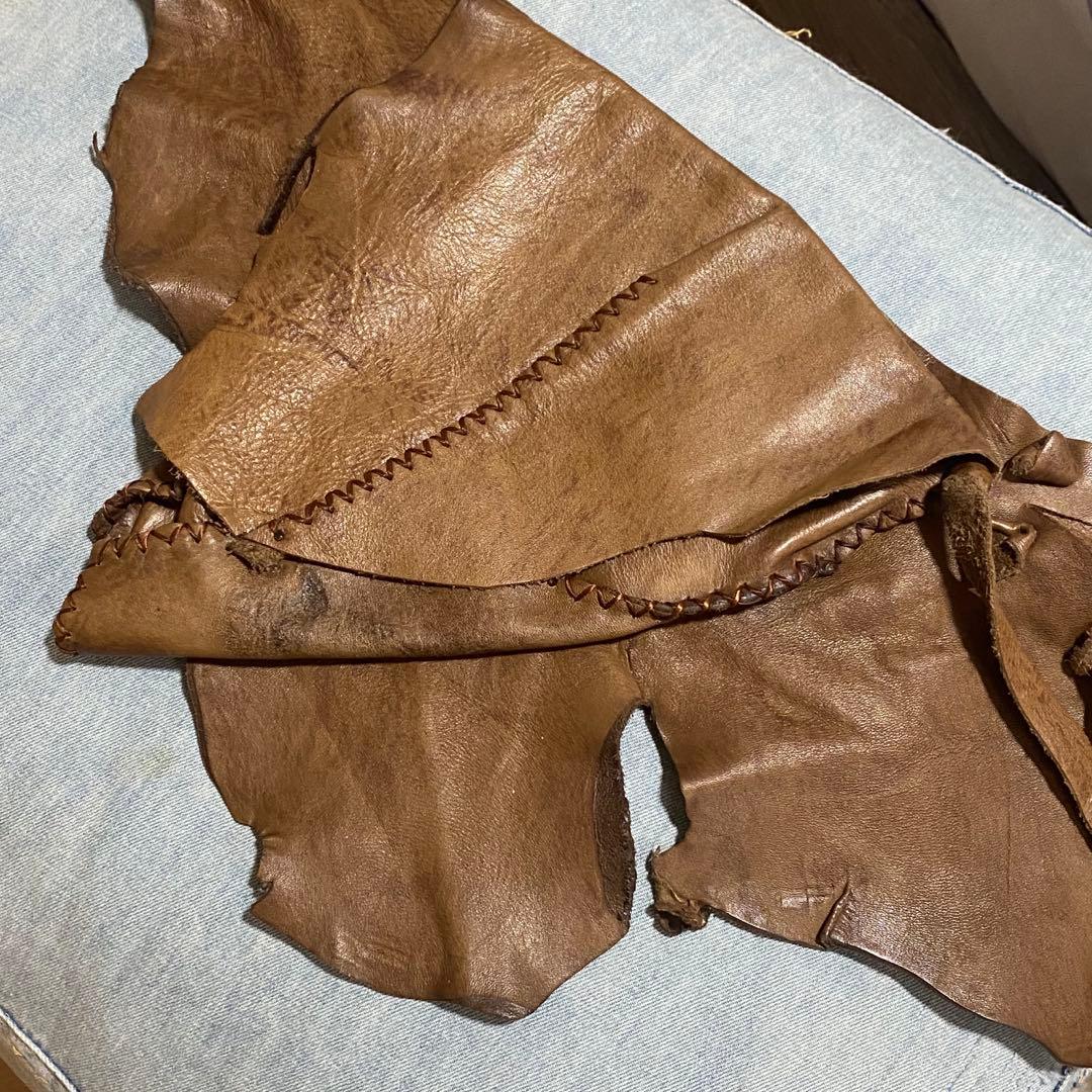 本革 レザー ブラウン ウエストポーチ ヒップバッグ ボヘミアン ギャル 海外