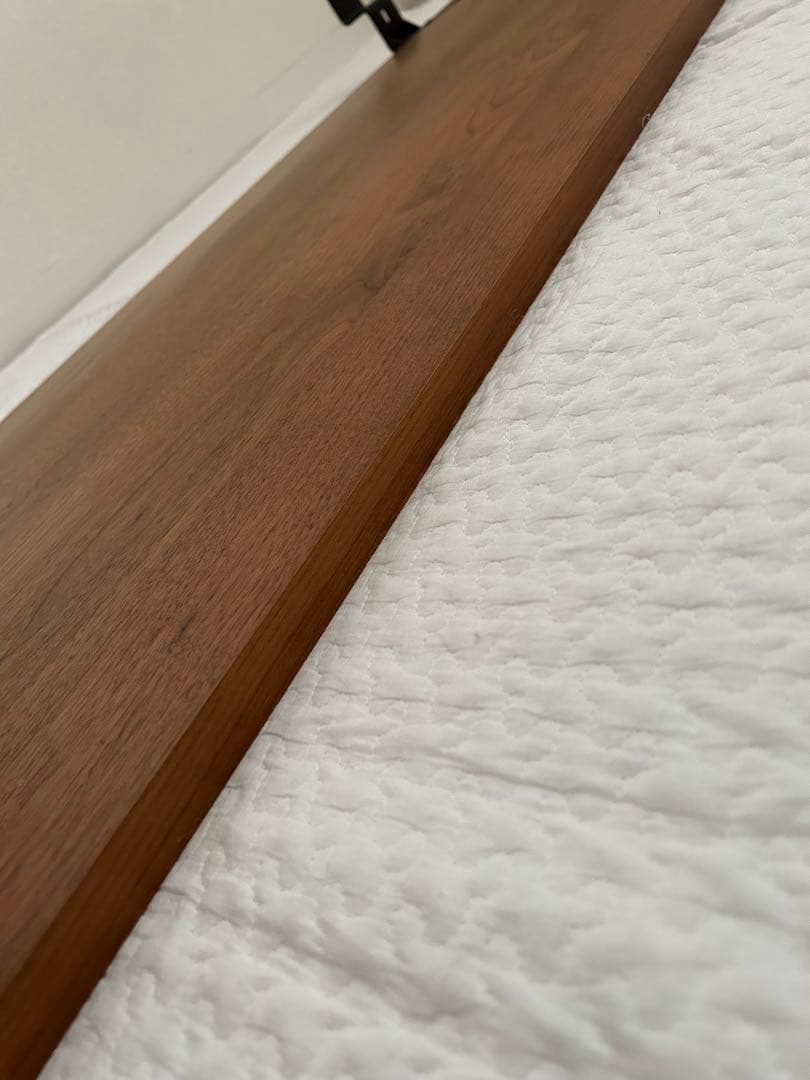 無印良品 木製ベッドフレーム用ヘッドボード（旧型）ダブルサイズ ウォールナット