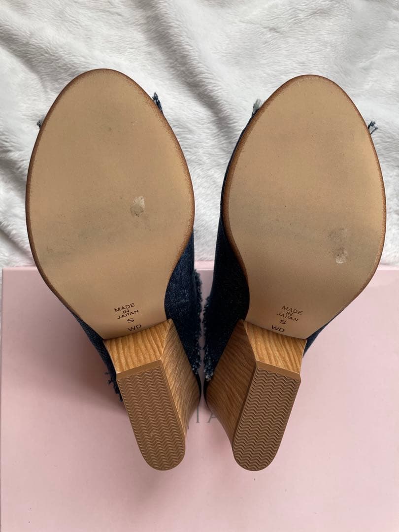 【新品】DIANAデニムウェッジミュール