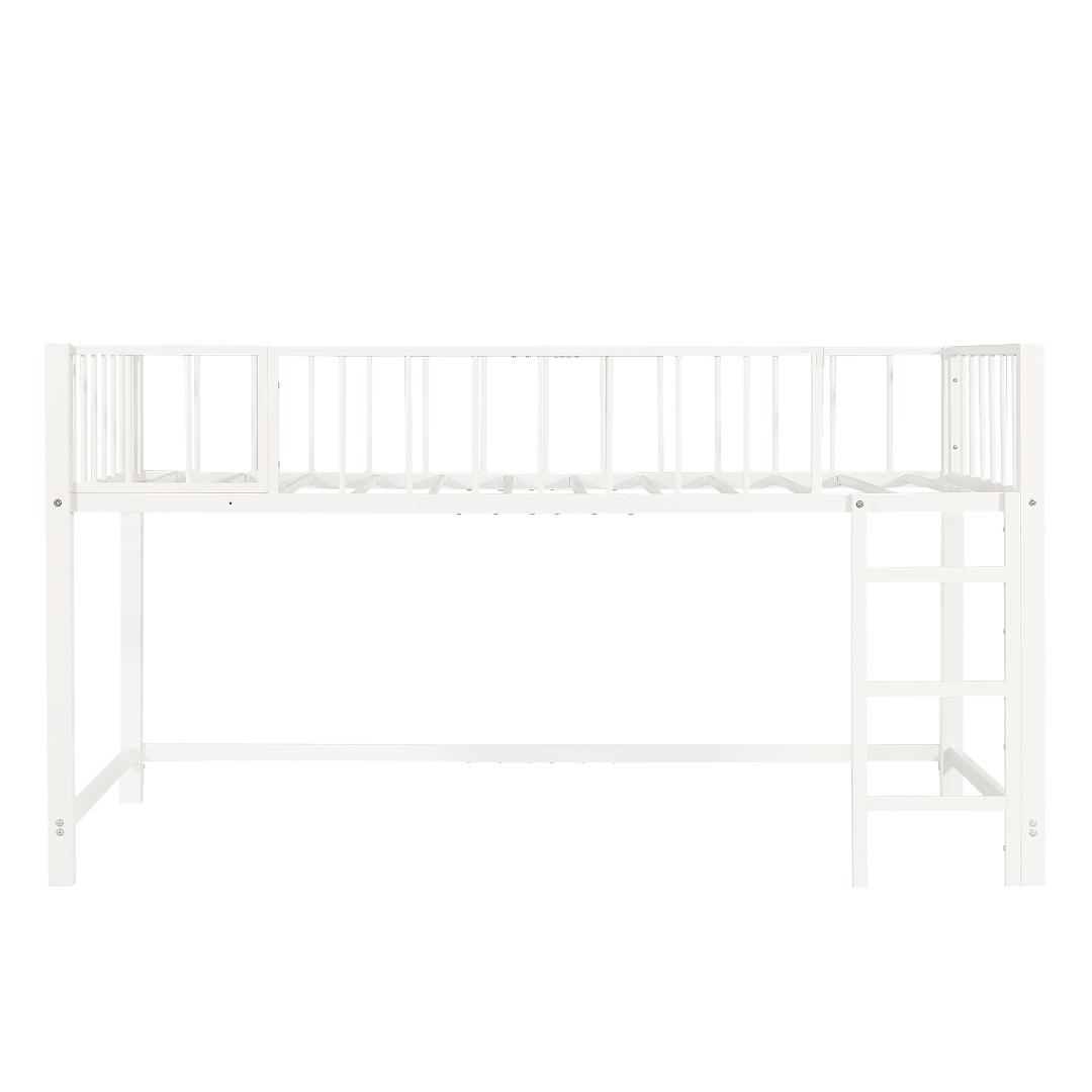 限定価格！ロータイプロフトベッド　シングルサイズ　省スペース　WHITE