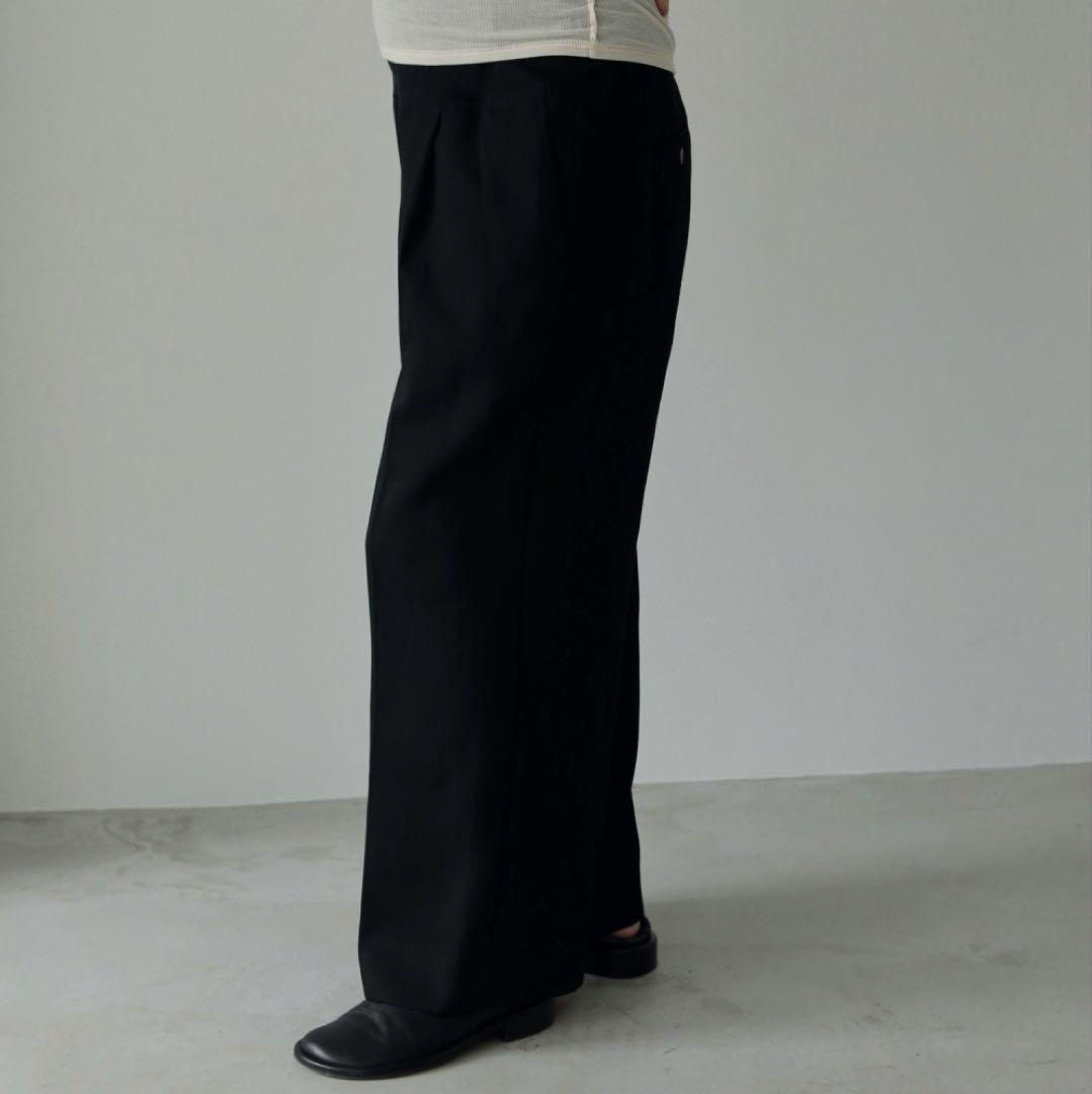 【Reha.】Tuck Wide Pants/36/black