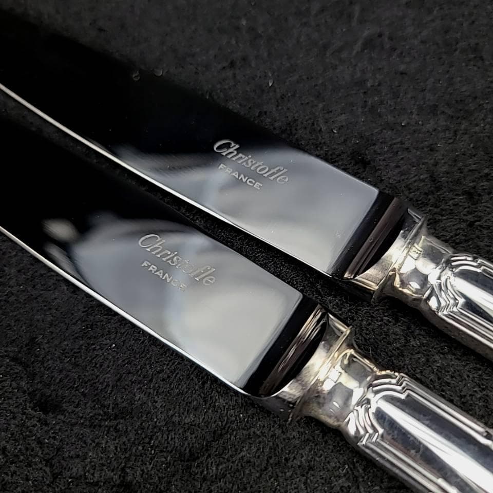 〇美品〇クリストフル　6本　リュバン ナイフ　フォーク　スプーン セット 箱つき