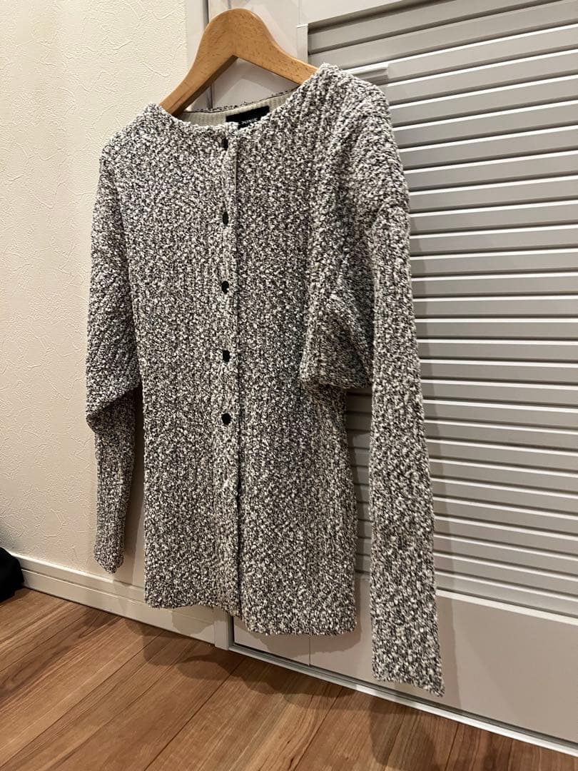 【新品未使用】ルーニィlounie ブークレミドルカーディガン