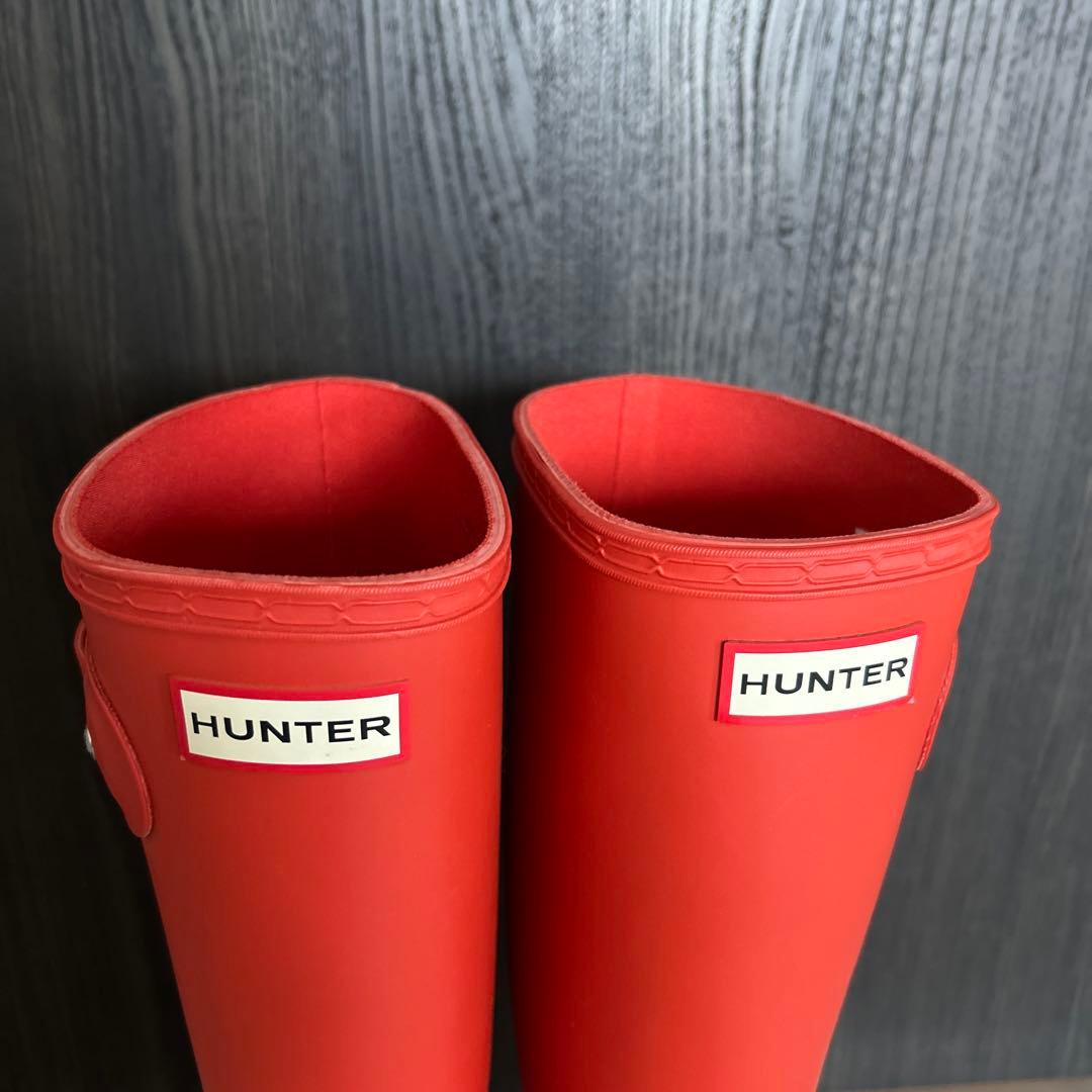 HUNTER ハンター レインブーツ ロング 長靴 オリジナルトール レッド系