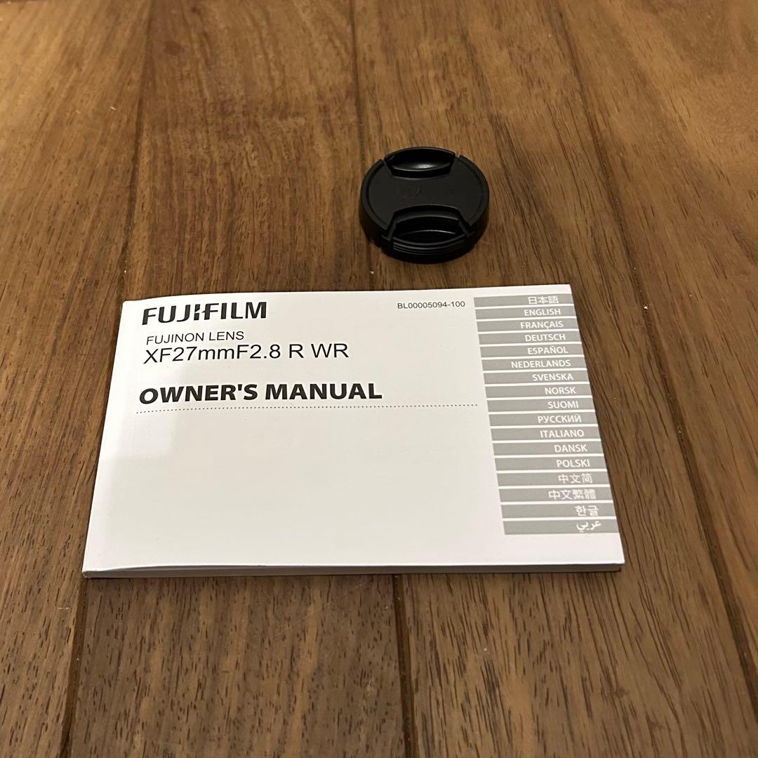 FUJIFILM フジフィルムレンズ XF 27mm F2.8 R W