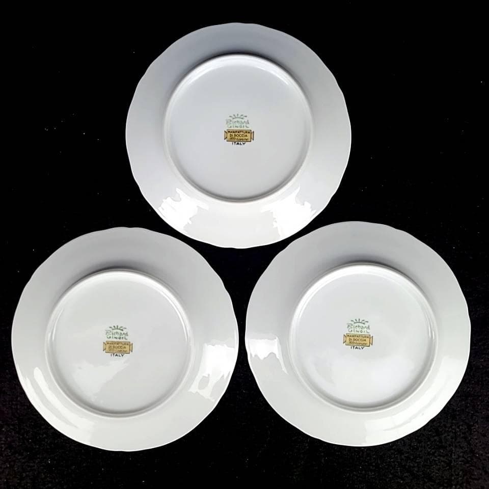 ☆美品☆リチャードジノリ　イタリアンフルーツ　デザートプレート　3枚