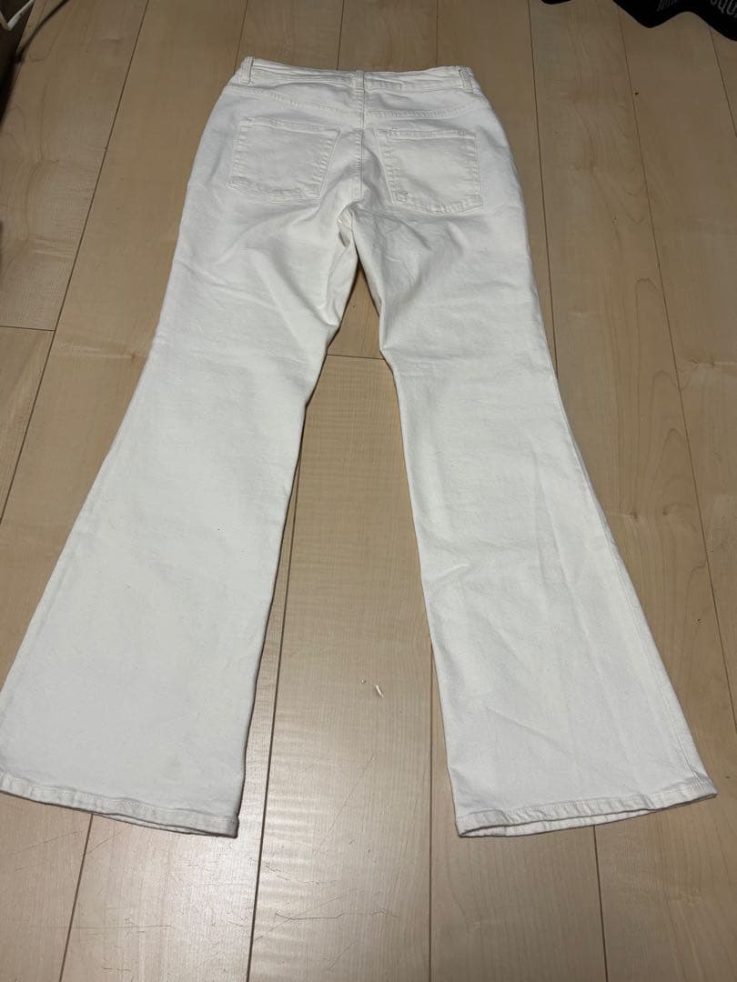 ホワイトフレアデニムパンツ　brrrsos archive SWAG opium