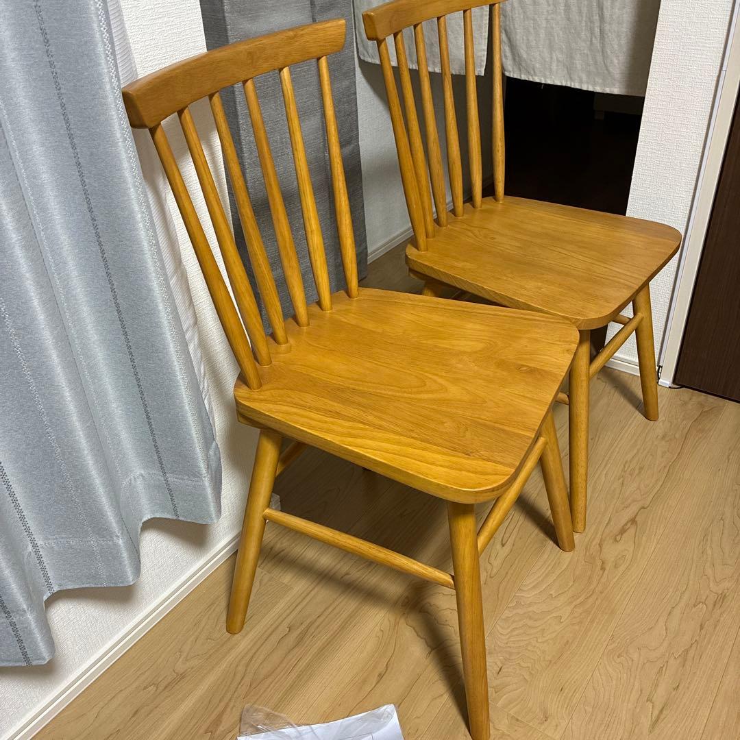 未使用　ウィンザーチェア 2脚セット