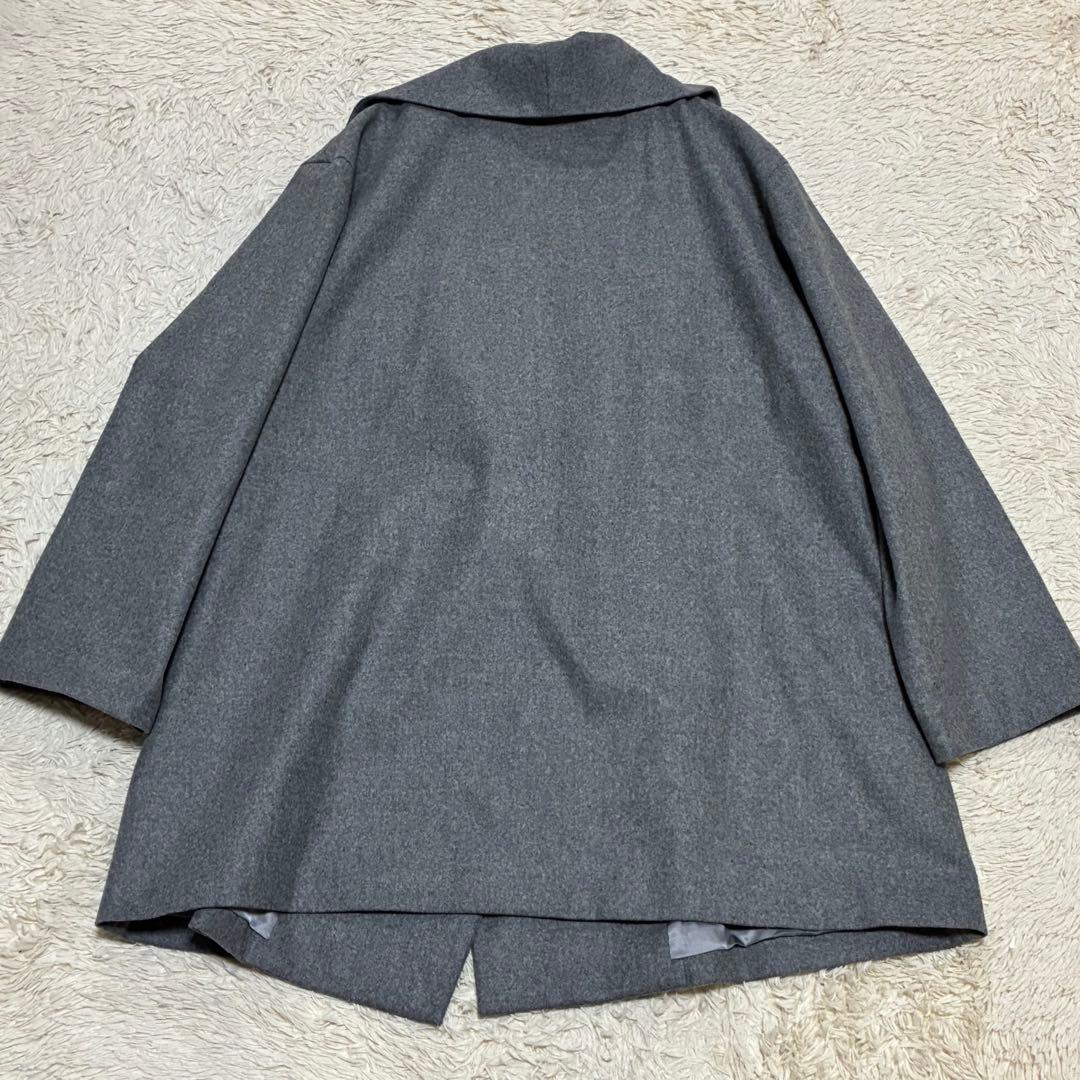 UNTITLED 23AW 3L 44 ネオカレッジフラノ ビッグショールコート