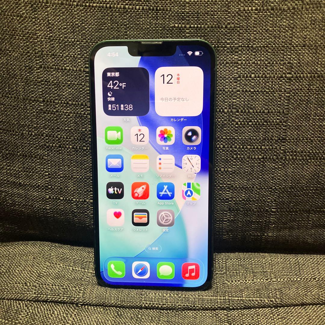 iPhone 13 128GB グリーン simフリー 動作問題なし