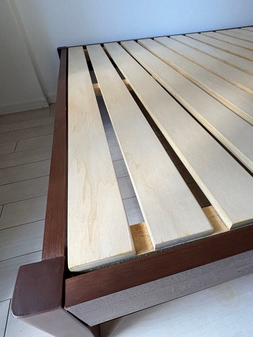 関家具 セミダブル ベッドフレーム 宮棚付き コンセント2口 すのこ 木製