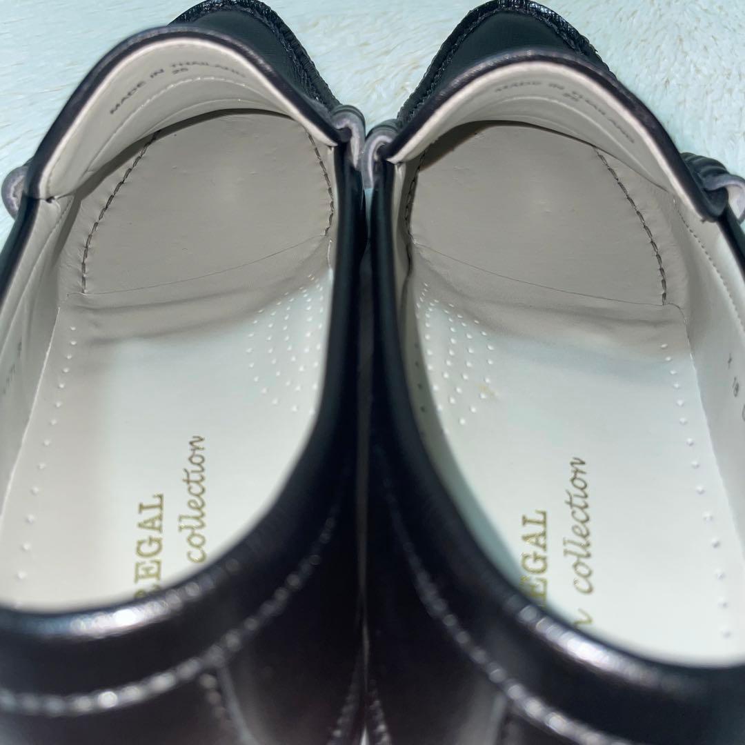 極美品✨リーガル　ローファー　本革　黒　25cm オンオフ兼用　シボ革