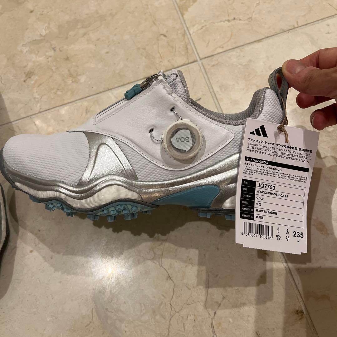 新品⭐︎タグ付き‼️ adidas JQ7753 ゴルフシューズ 23.5cm