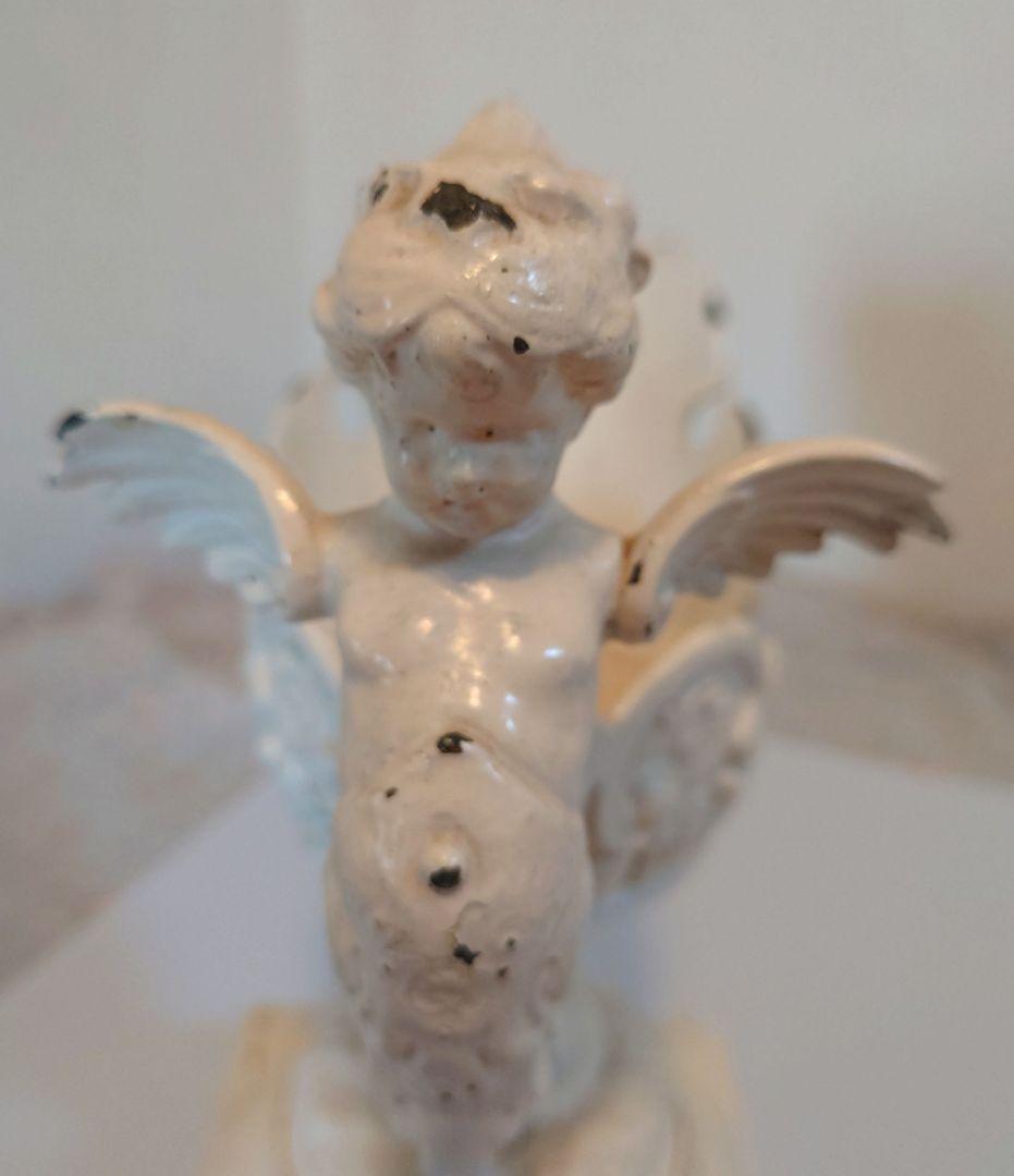 白いオブジェ天使 アンティーク エンジェル イギリス
