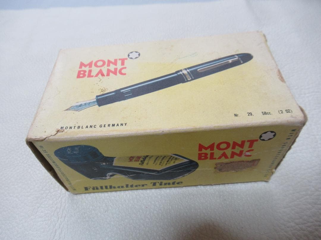希少 1960～1970年代共箱付◆モンブラン 靴型 インク空瓶 2oz 2種類