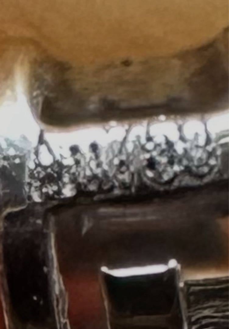 A U750. ホワイト18￼K金ジェダイト翡翠緑色 長方形 ペンダント