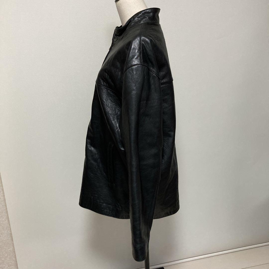 【希少美品】オンワード樫山　ラムレザージャケット　羊革100%　大きいサイズ