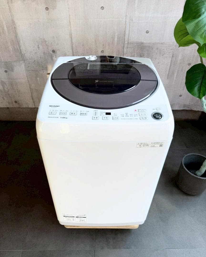 設置まで✨ SHARP ファミリー用洗濯機 11kg✨ 2021年製⭕️