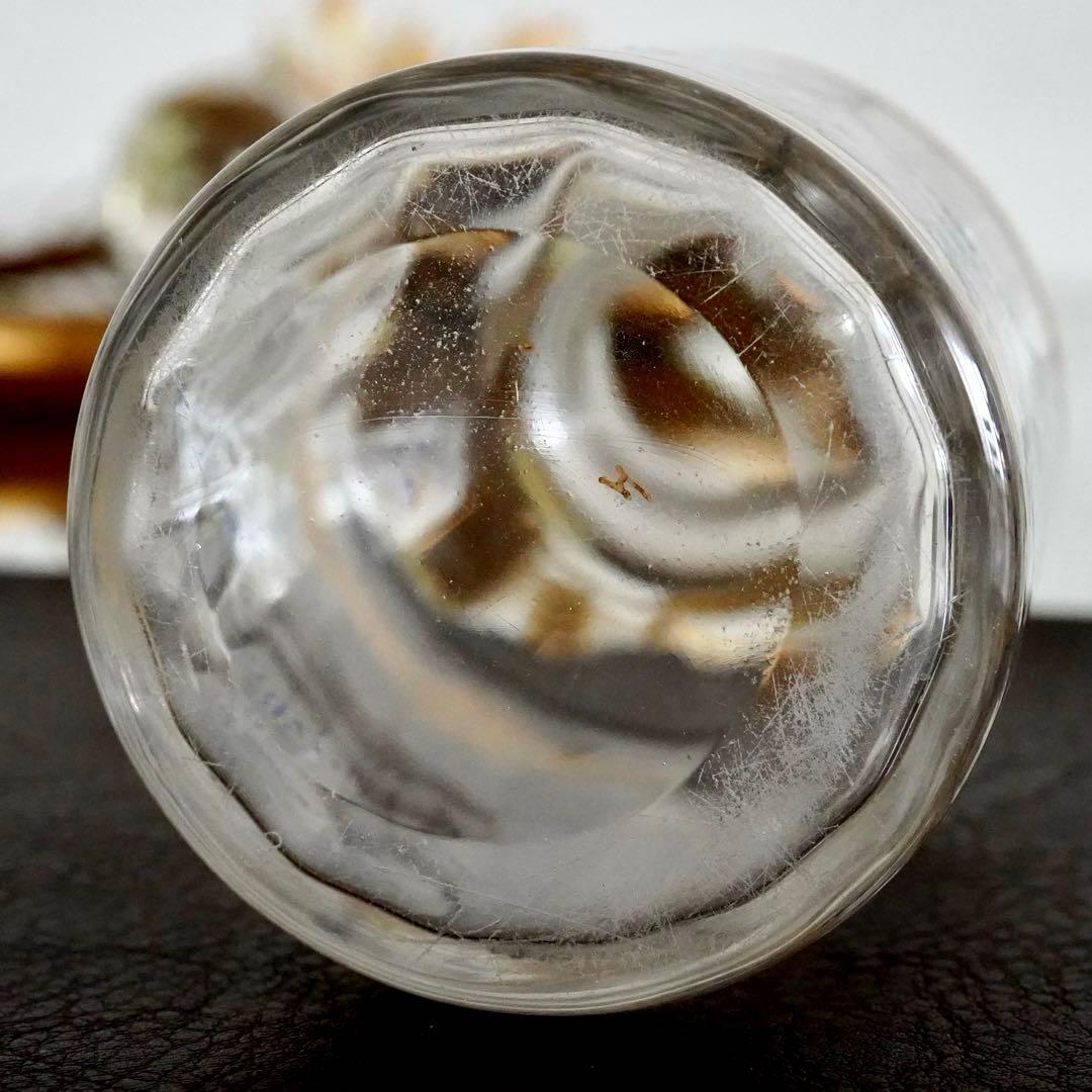 オールドバカラ 金彩×青エナメル彩 香水瓶L★シュヴァリエ作品 BACCARAT