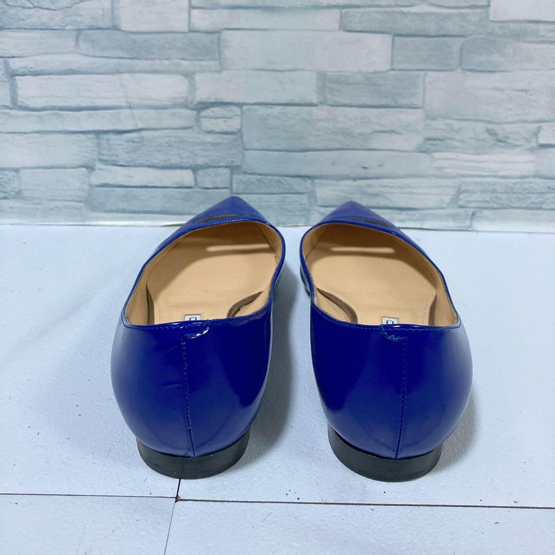 PELLICO ペリーコ フラットシューズ 本革 アネッリ ブルー 37 24